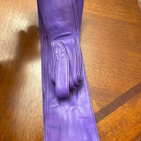 Sassy Jones Purple Yaya Leather Belt - Picture 3 of 3